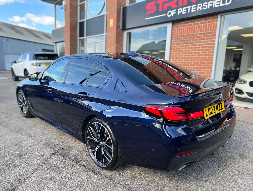 BMW 5 Series 2022 2.0 520D Mht M Sport Saloon Hybrid LD22MZZ Blue #4