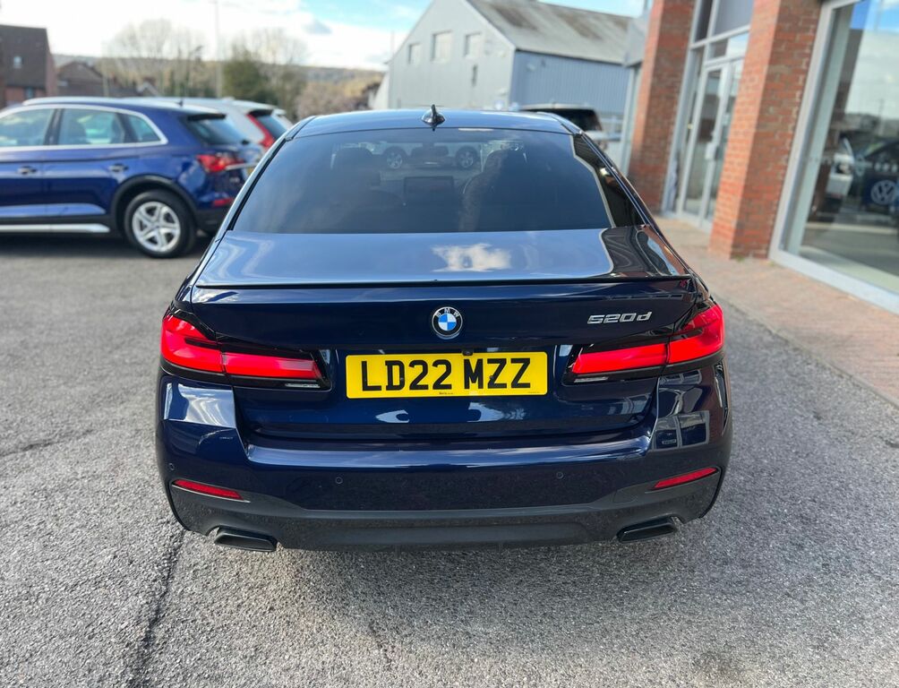 BMW 5 Series 2022 2.0 520D Mht M Sport Saloon Hybrid LD22MZZ Blue #5