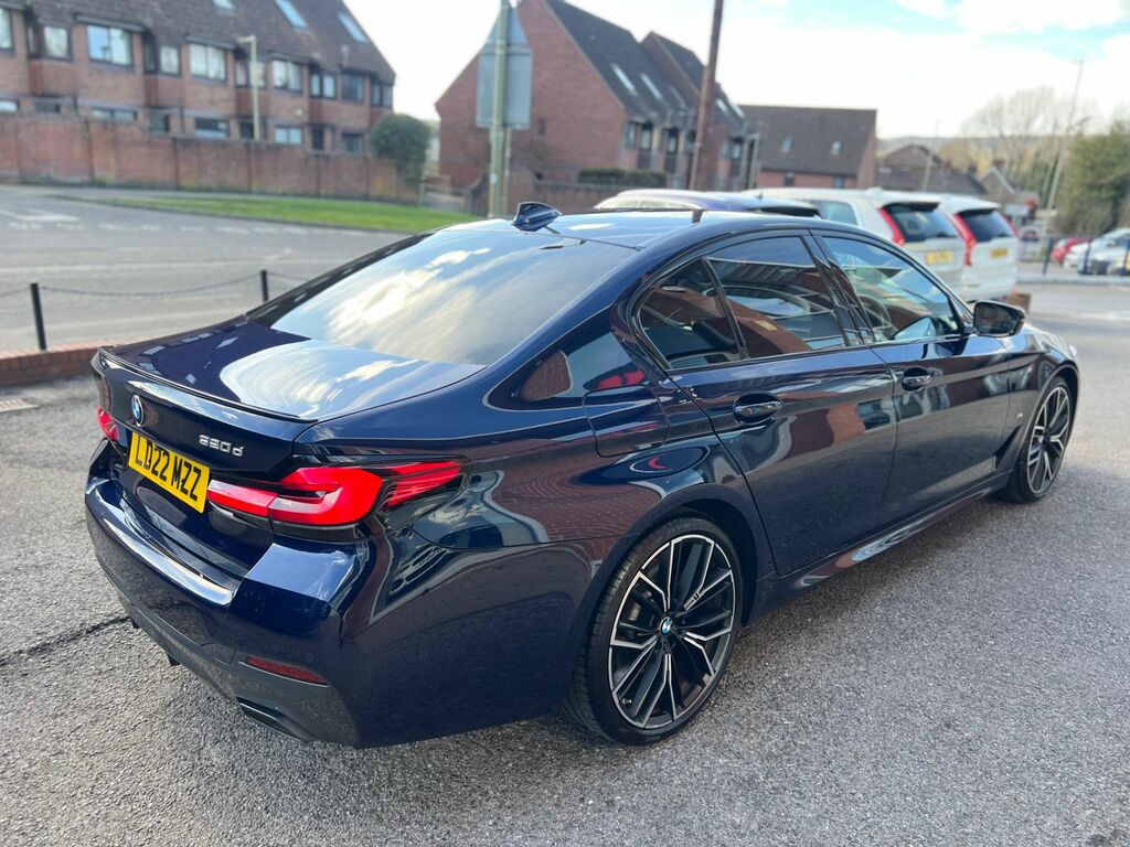 BMW 5 Series 2022 2.0 520D Mht M Sport Saloon Hybrid LD22MZZ Blue #6
