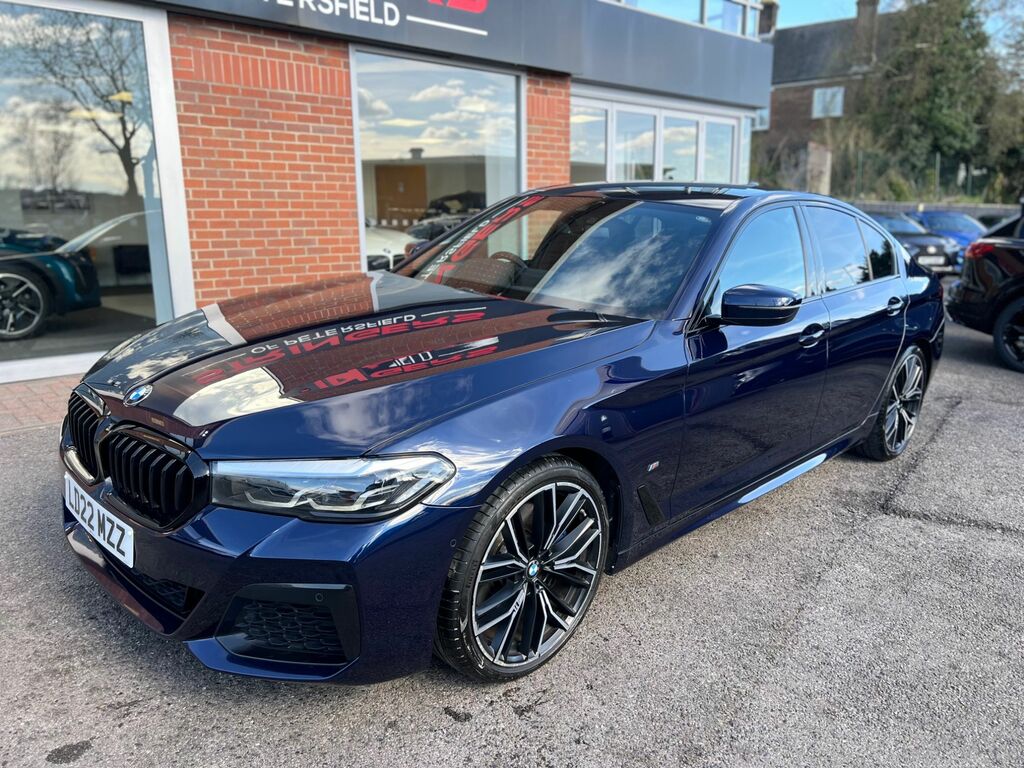 BMW 5 Series 2022 2.0 520D Mht M Sport Saloon Hybrid LD22MZZ Blue #3
