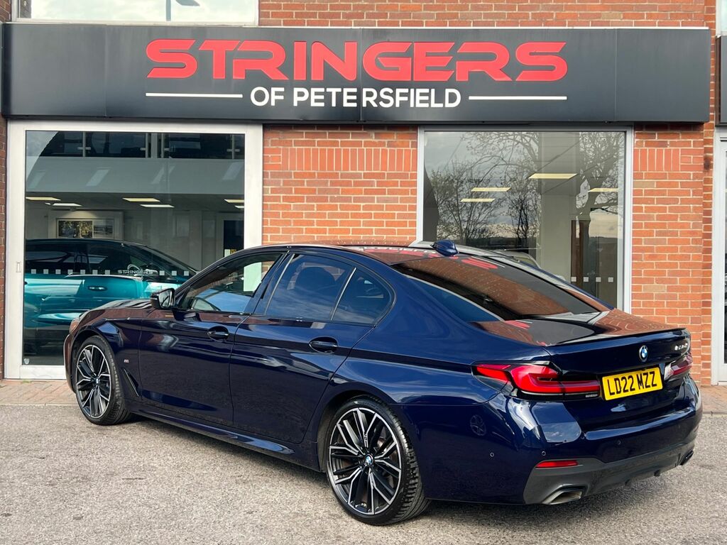 BMW 5 Series 2022 2.0 520D Mht M Sport Saloon Hybrid LD22MZZ Blue #2
