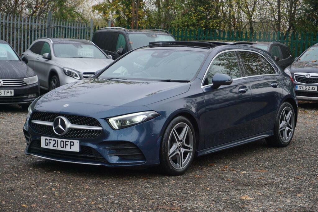 Mercedes-Benz A Class Hatchback 1.3 A180 Amg Line Premium Plus 2 7G-dc GF21OFP Blue #6