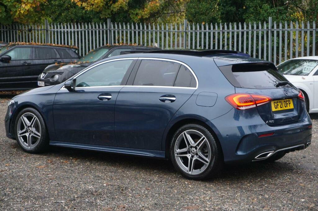 Mercedes-Benz A Class Hatchback 1.3 A180 Amg Line Premium Plus 2 7G-dc GF21OFP Blue #2