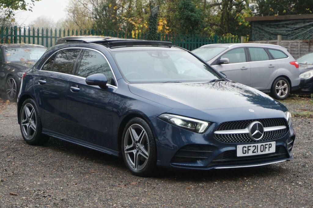 Mercedes-Benz A Class Hatchback 1.3 A180 Amg Line Premium Plus 2 7G-dc GF21OFP Blue #4