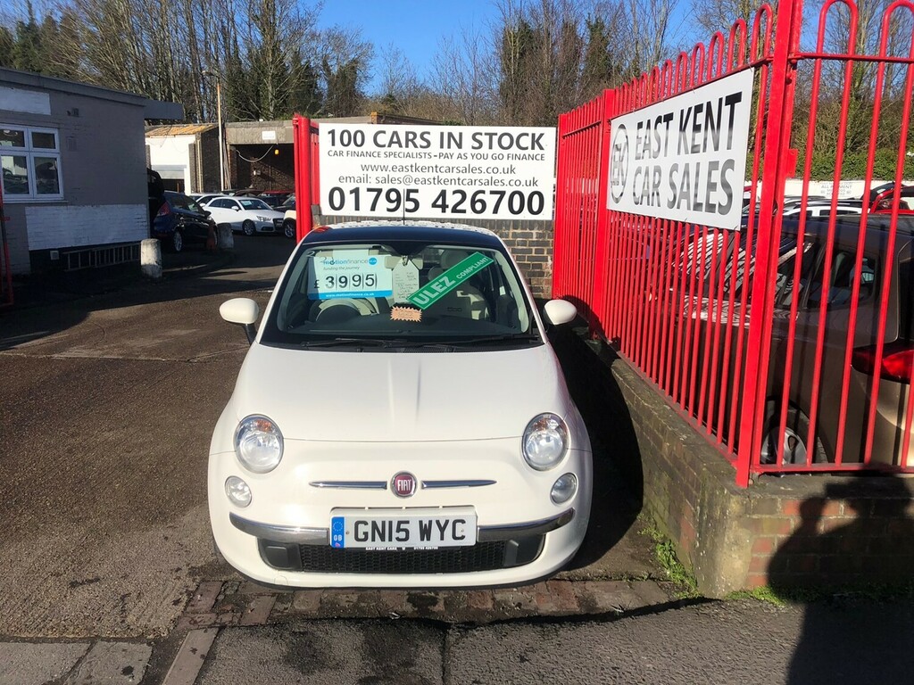 Fiat 500 1.2 Lounge GN15WYC White #2