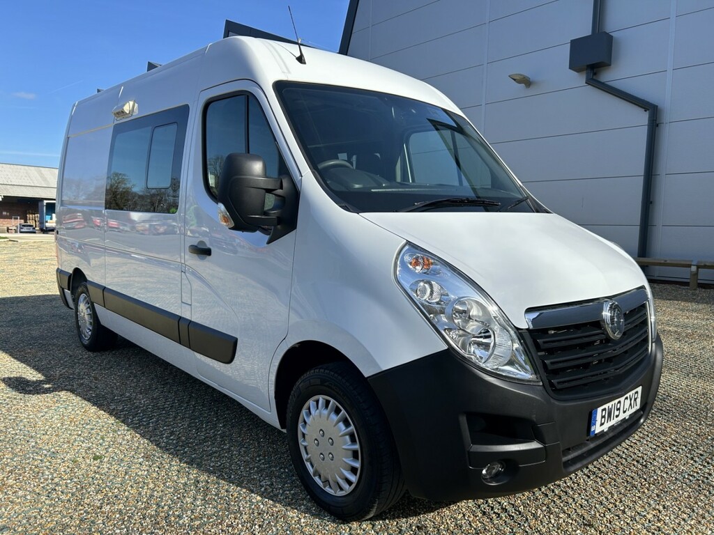 Vauxhall Movano 2.3 Cdti 3500 Welfare Crew Van BW19CXR White #2