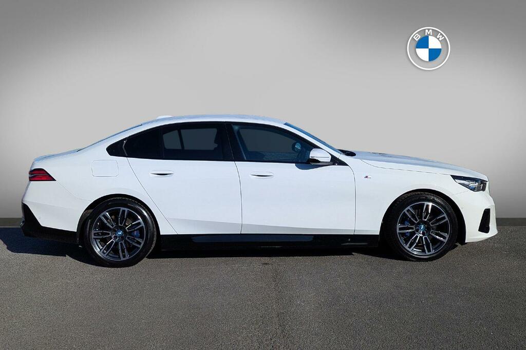 BMW 5 Series 530E M Sport Saloon AF25OLK White #3