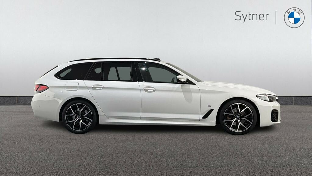 BMW 5 Series 520D Mht M Sport Step LO23UJL White #3