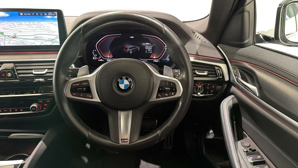BMW 5 Series 520D Mht M Sport Step LO23UJL White #5