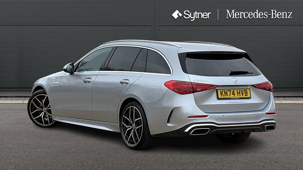 Mercedes-Benz C Class C300d Amg Line Premium Plus 9G-tronic Silver #2