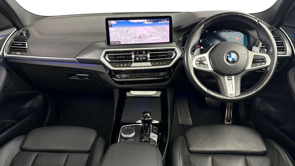 BMW X3 Xdrive20d Mht M Sport Step OV22UUJ Blue #4