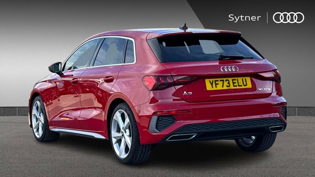Audi A3 30 Tfsi S Line S Tronic YF73ELU Red #3