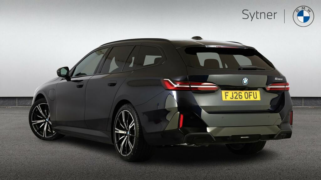 BMW 5 Series 530E M Sport FJ26OFU Black #2