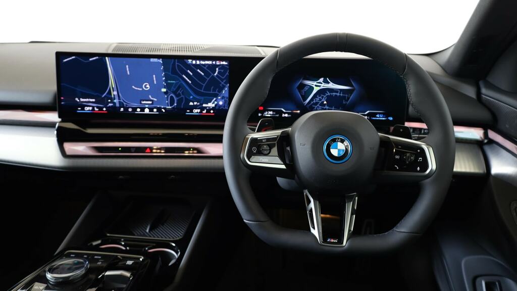 BMW 5 Series 530E M Sport FJ26OFU Black #5