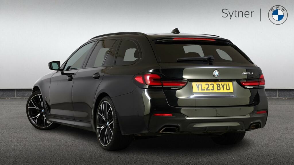 BMW 5 Series 520D Mht M Sport Step Pro Pack YL23BYU Black #2