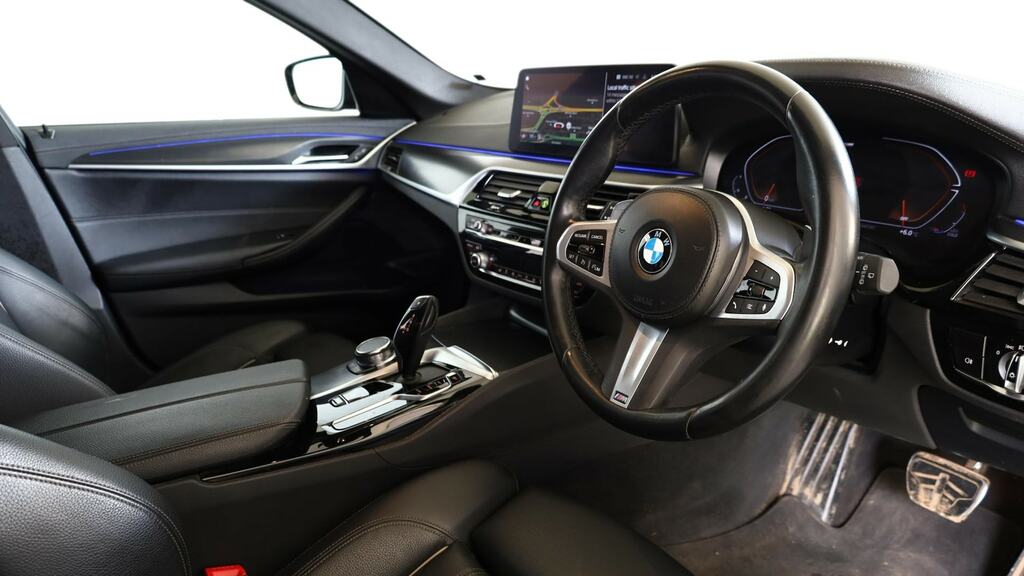 BMW 5 Series 520D Mht M Sport Step Pro Pack YL23BYU Black #6