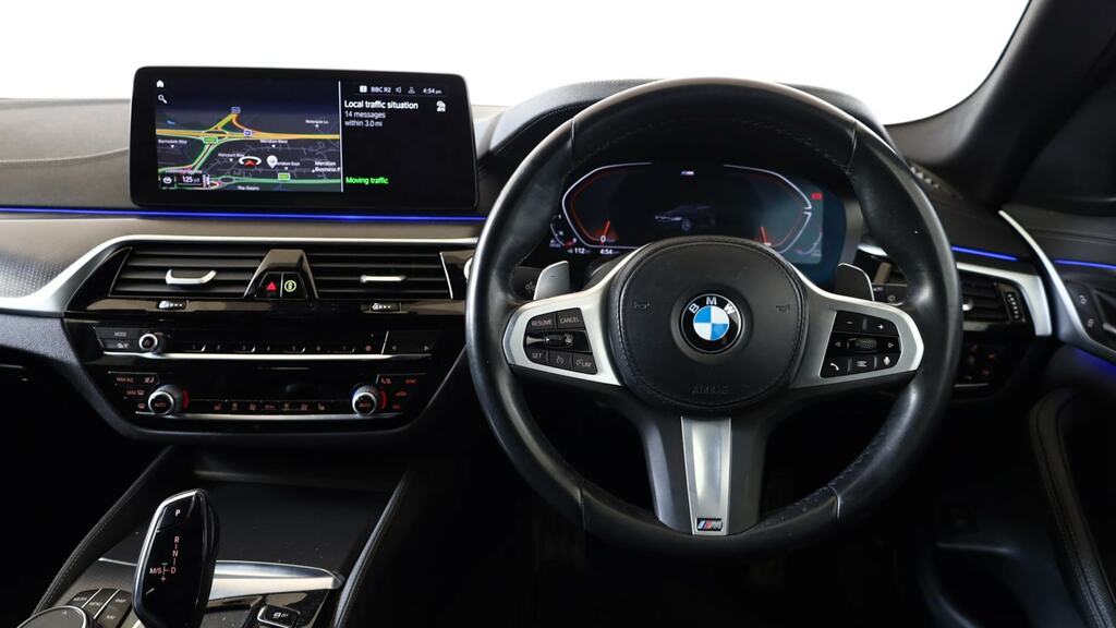 BMW 5 Series 520D Mht M Sport Step Pro Pack YL23BYU Black #5
