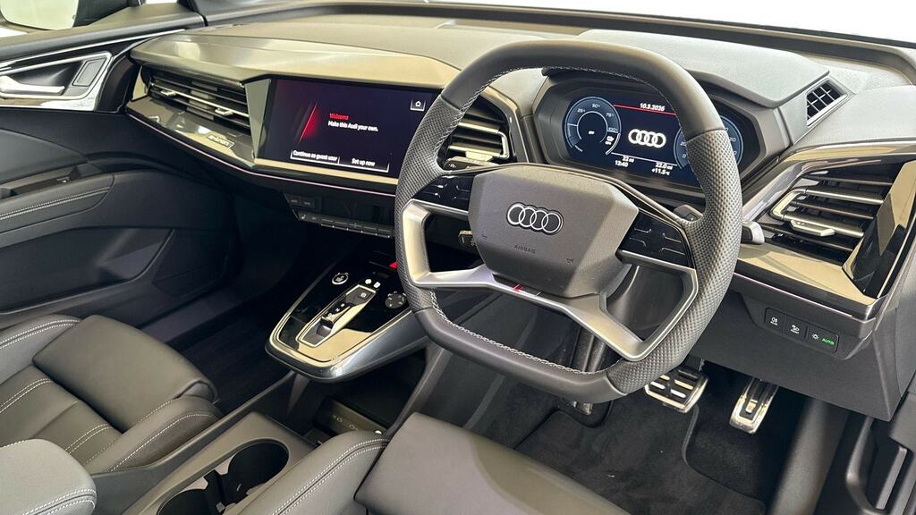 Audi Q4 E Tron 210Kw 45 82Kwh Black Edition Tech Pack YK26HHP Blue #6