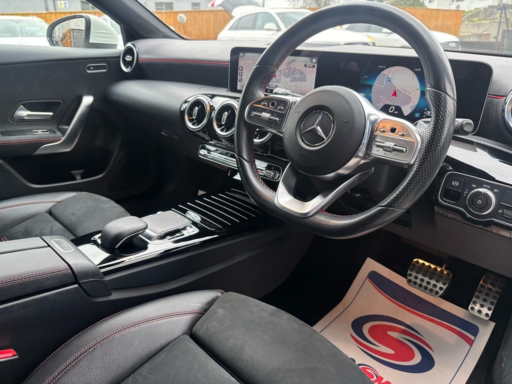 Mercedes-Benz A Class 1.5 A180d Amg Line Executive Hatchback Diese RK68BKX White #2