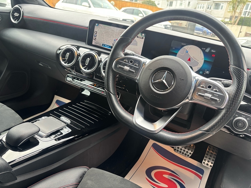 Mercedes-Benz A Class 1.5 A180d Amg Line Executive Hatchback Diese RK68BKX White #3