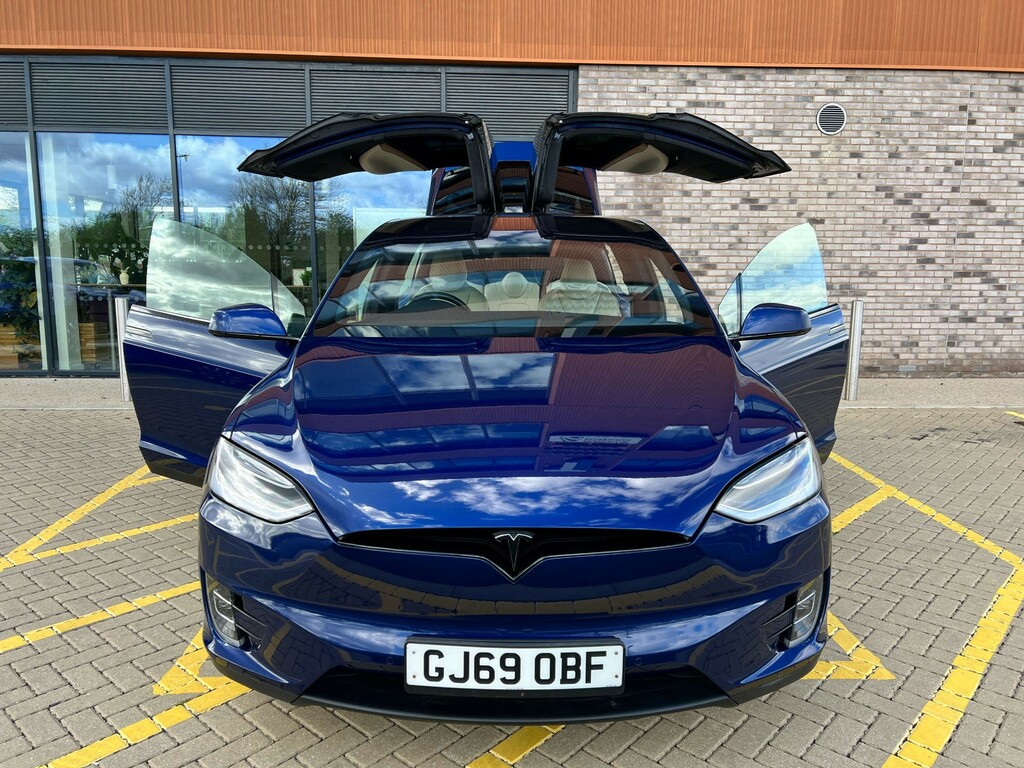 Tesla Model X Dual Motor Long Range Suv 4Wde Blue