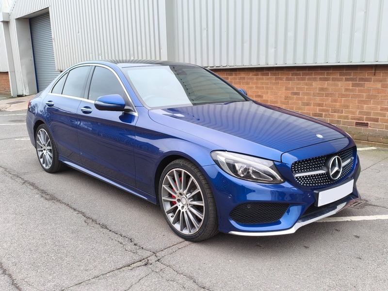 Mercedes-Benz C Class C300 H Amg Line Blue #5