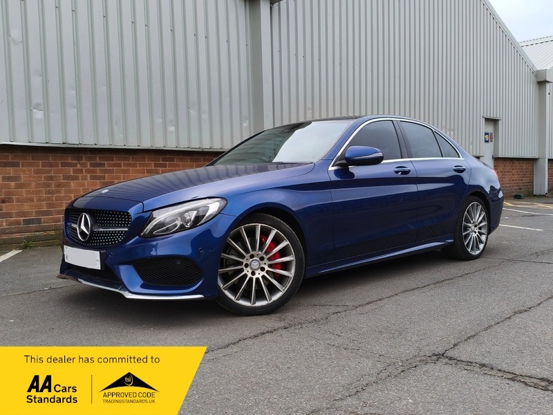 Mercedes-Benz C Class C300 H Amg Line Blue