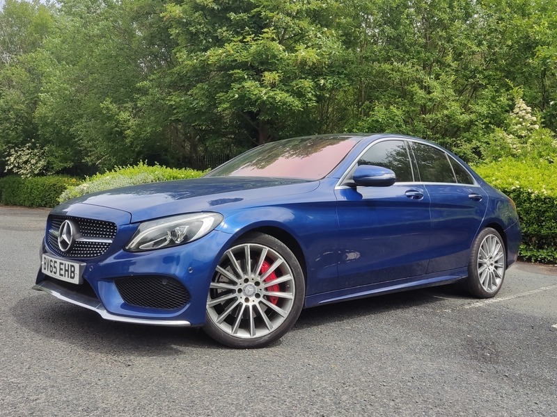 Mercedes-Benz C Class C300 H Amg Line Blue #4