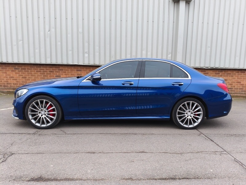 Mercedes-Benz C Class C300 H Amg Line Blue #2