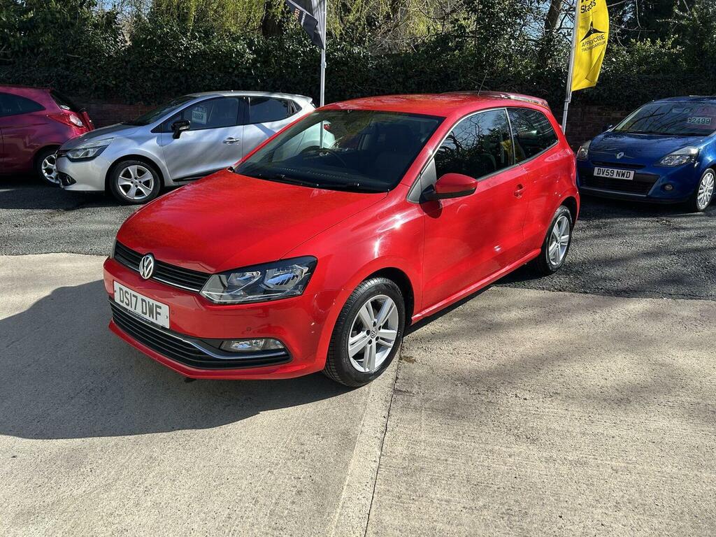 Volkswagen Polo Hatchback 1.0 Bluemotion Tech Match Edition Euro 6 DS17DWF Red #3