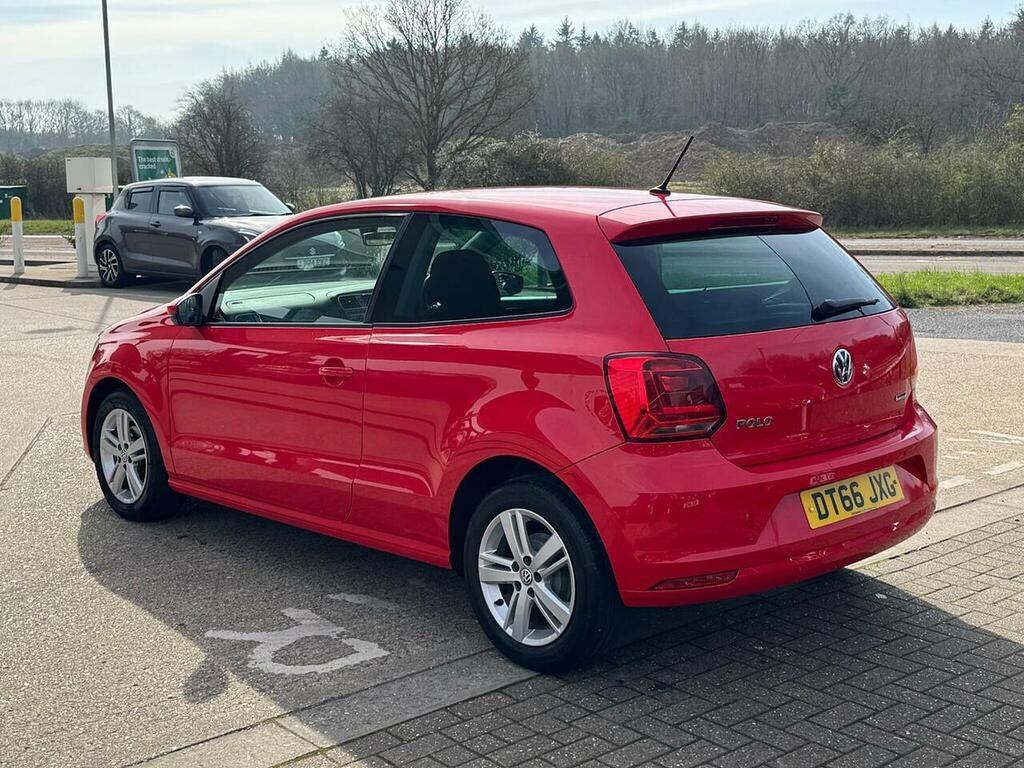 Volkswagen Polo 1.0 Bluemotion Tech Match Edition Hatchback Pe DT66JXG Red #5