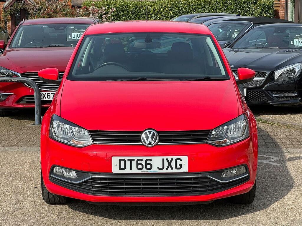 Volkswagen Polo 1.0 Bluemotion Tech Match Edition Hatchback Pe DT66JXG Red #2