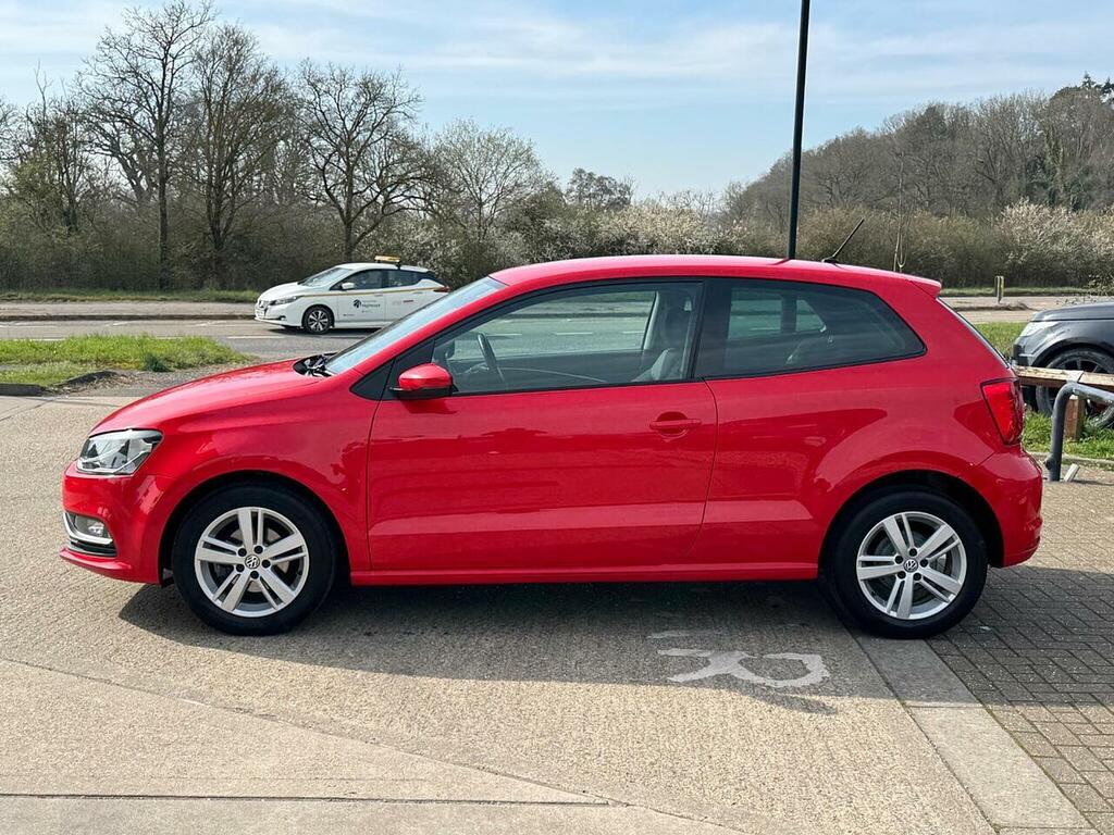 Volkswagen Polo 1.0 Bluemotion Tech Match Edition Hatchback Pe DT66JXG Red #4