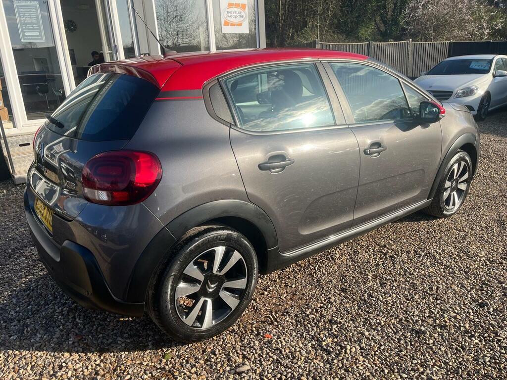 Citroen C3 Hatchback 1.2 Puretech Feel Euro 6 Ss 2019 AU69VHL Grey #4