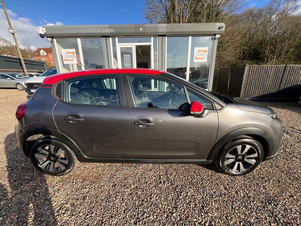 Citroen C3 Hatchback 1.2 Puretech Feel Euro 6 Ss 2019 AU69VHL Grey #3