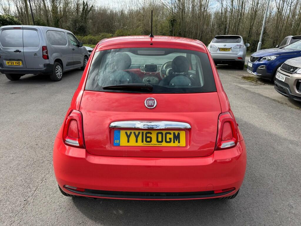 Fiat 500 Hatchback 1.2 Eco Pop Star Euro 6 Ss 2016 YY16OGM Pink #5