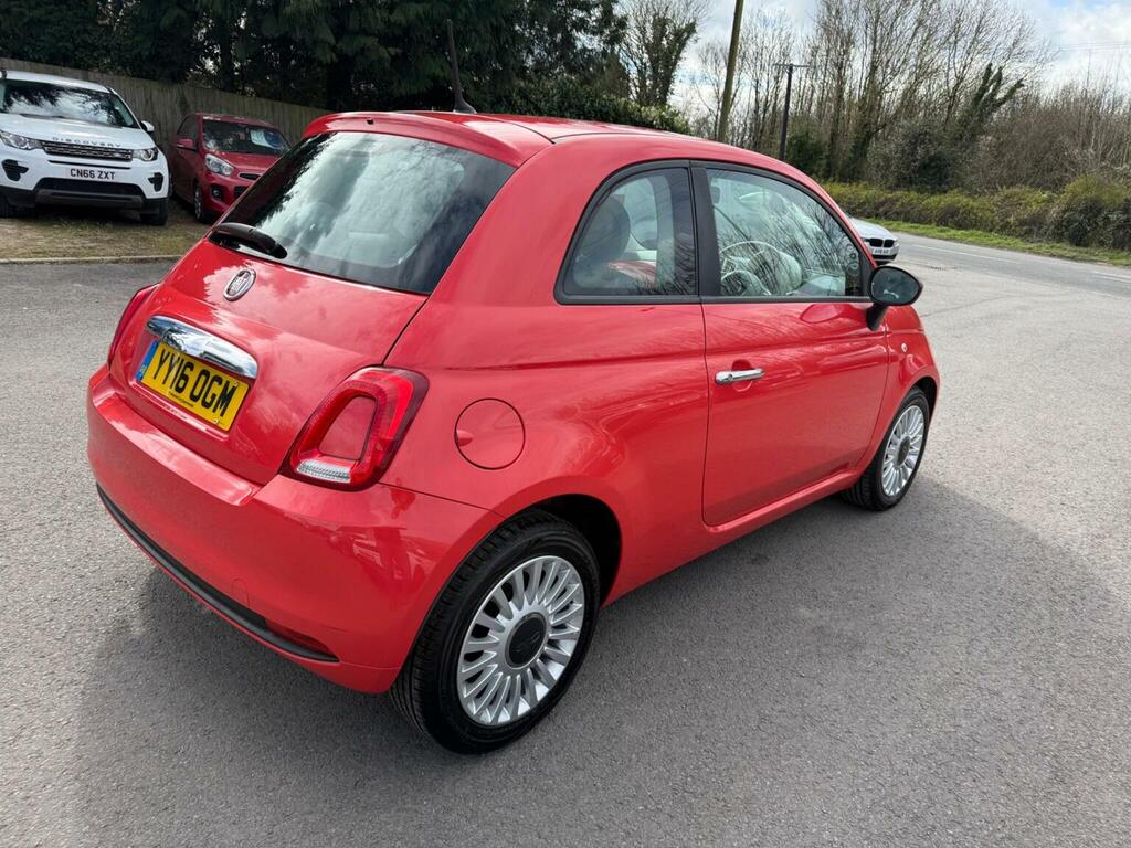 Fiat 500 Hatchback 1.2 Eco Pop Star Euro 6 Ss 2016 YY16OGM Pink #6