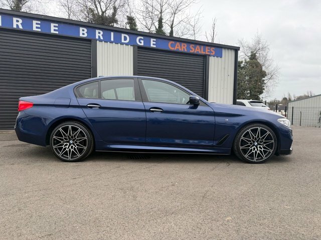 BMW 5 Series 2.0 520D M Sport Saloon Xdrive Eur FY67TYS Blue #3