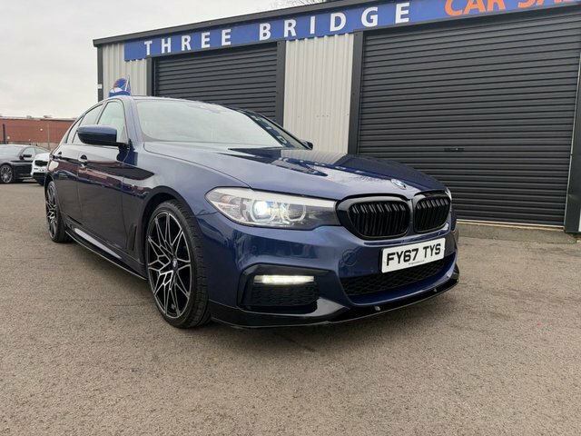 BMW 5 Series 2.0 520D M Sport Saloon Xdrive Eur FY67TYS Blue #2