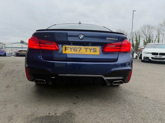 BMW 5 Series 2.0 520D M Sport Saloon Xdrive Eur FY67TYS Blue #5