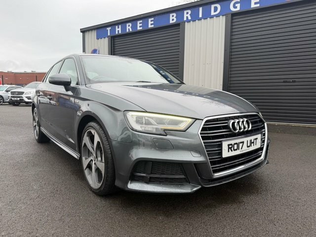 Audi A3 1.6 Tdi S Line Sportback Euro 6 RO17UHT Grey #2