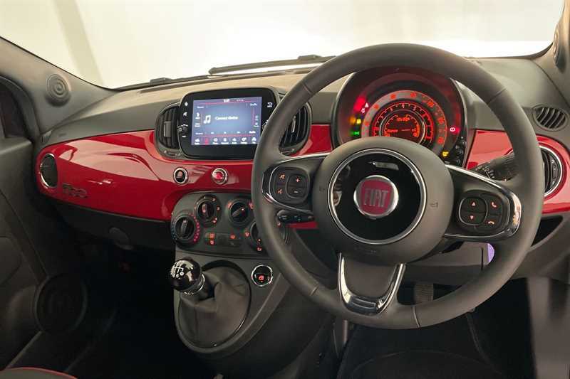 Fiat 500C 1.0 Mhev Red Convertible Euro 6 Black #5