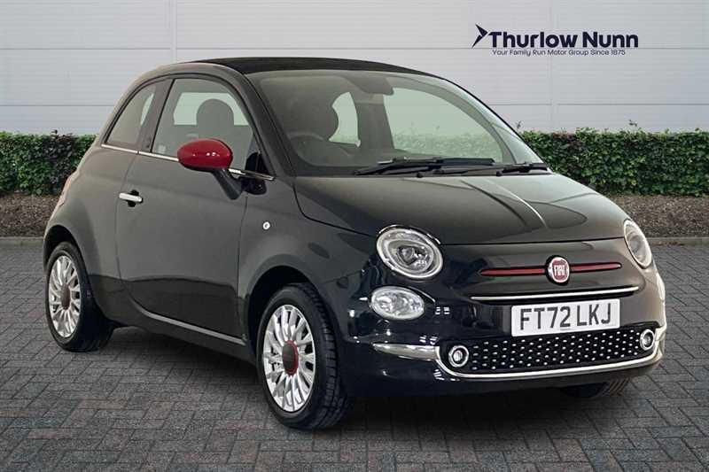 Fiat 500C 1.0 Mhev Red Convertible Euro 6 Black