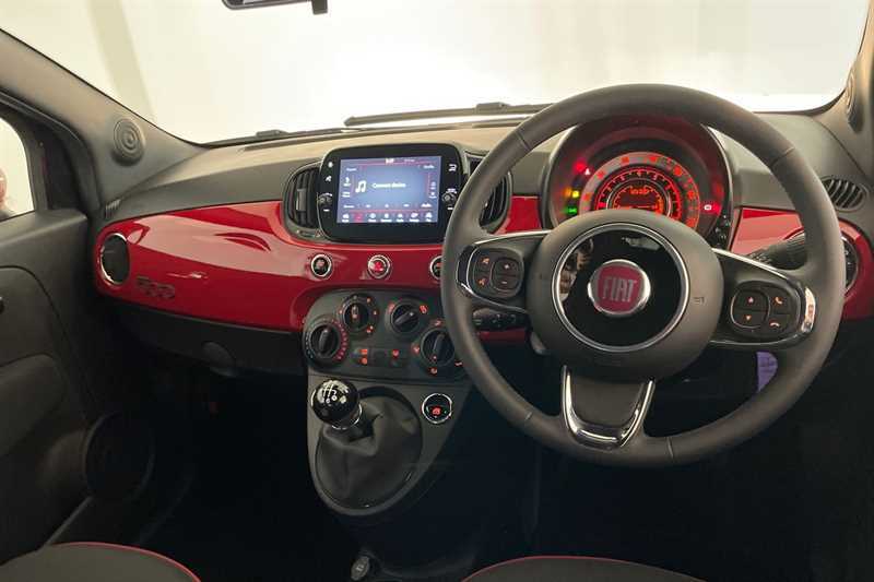 Fiat 500C 1.0 Mhev Red Convertible Euro 6 Black #2