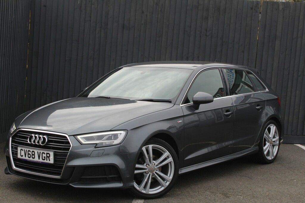 Audi A3 Hatchback 1.6 Tdi 30 S Line 2018 CV68VGR Grey #4