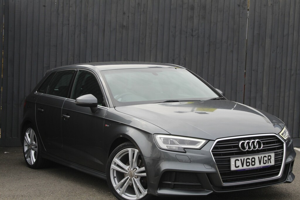 Audi A3 Hatchback 1.6 Tdi 30 S Line 2018 CV68VGR Grey #6