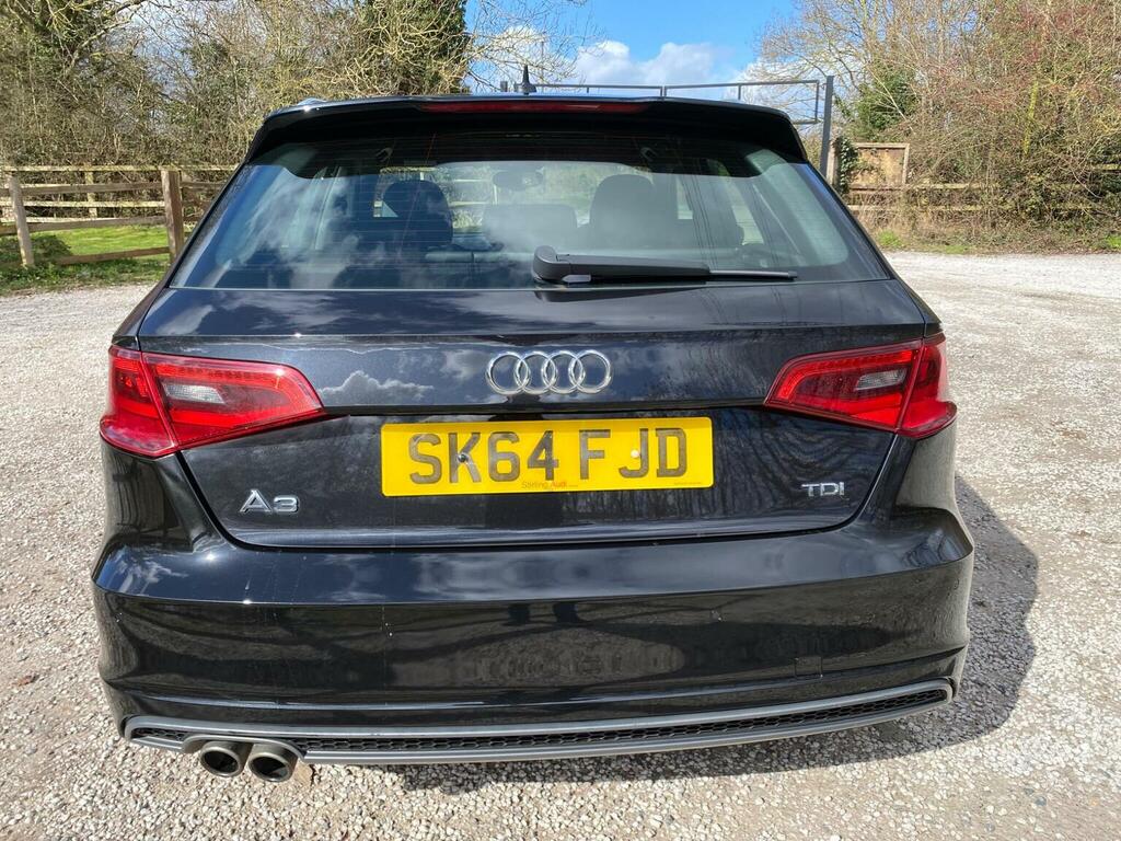 Audi A3 Hatchback 2.0 Tdi S Line Sportback Euro 5 Ss SK64FJD Black #6