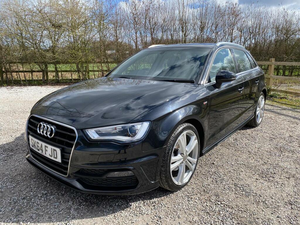 Audi A3 Hatchback 2.0 Tdi S Line Sportback Euro 5 Ss SK64FJD Black #3
