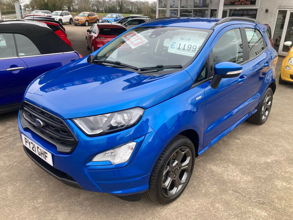 Ford Ecosport 1.0 Ecoboost 140 St-line Hatchback Manu Blue