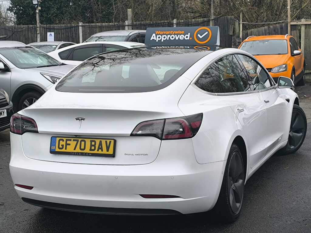 Tesla Model 3 202070 75 Kwh Dual Motor Long Range S GF70BAV White #3